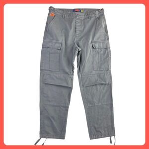 Empyre Relax Cargo Pants Men's 30 (33x27) Gray Loose Baggy Cotton Skate Hip Hop